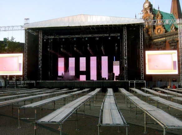 Stortorget - dagen innan Malmöfestivalen