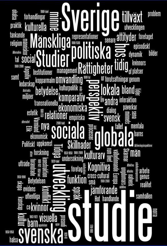 Vanliga ord i VR-ansökan 2009 - förstora