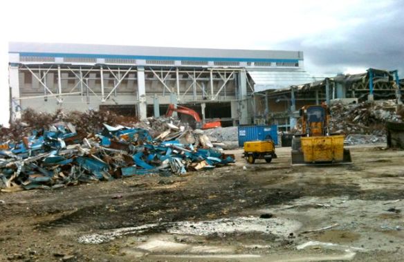 Här rivs för att få ljus?