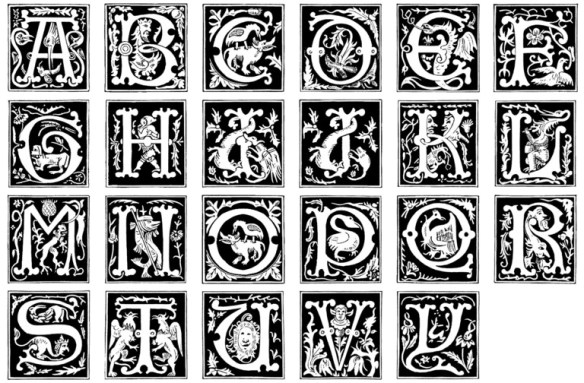 16th_Century_Alphabet_images_by_barefootliam_stock